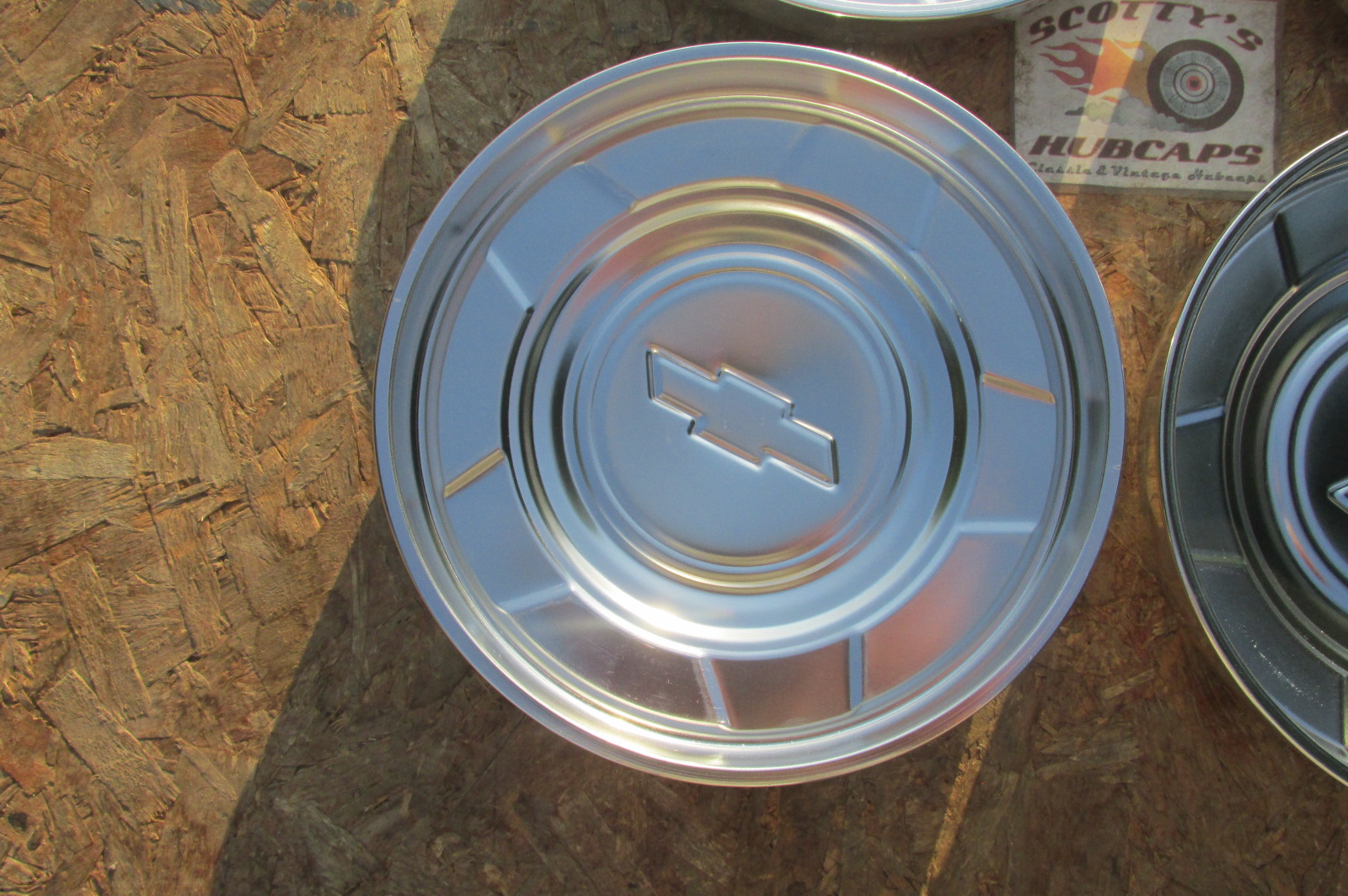 1973-87 CHEVY 1/2 TON 1500 PICKUP TRUCK, VAN, POVERTY DOG DISH HUBCAPS, SET OF 4, 10 1/4" DIAMETER, NEW, 76-1130-CHEV - Image 7
